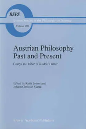 Lehrer / Marek | Austrian Philosophy Past and Present | E-Book | sack.de
