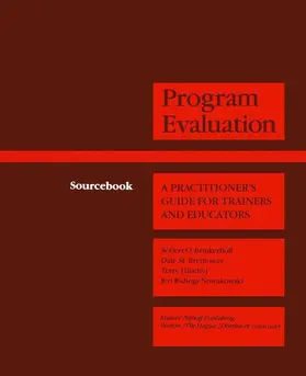 Brinkerhoff / Hluchyj / Brethower |  Program Evaluation | Buch |  Sack Fachmedien