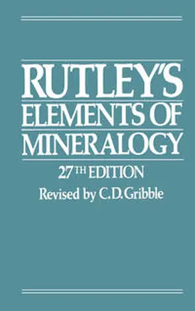 Gribble |  Rutley’s Elements of Mineralogy | eBook | Sack Fachmedien