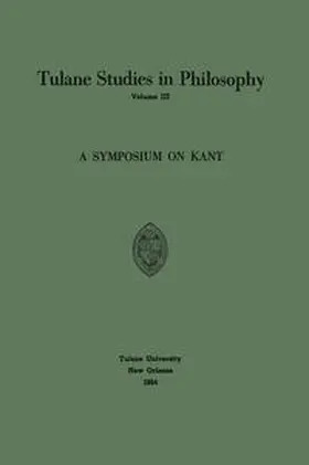 Ballard / Barber / Feibleman | A Symposium on Kant | E-Book | sack.de