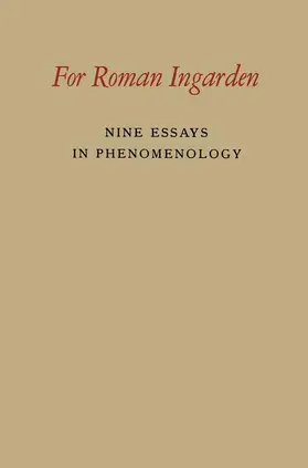 Ingarden / Tymieniecka |  For Roman Ingarden | Buch |  Sack Fachmedien