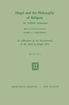 Christensen / Hegel |  Hegel and the Philosophy of Religion | Buch |  Sack Fachmedien