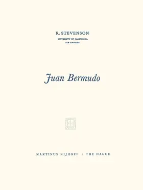 Stevenson |  Juan Bermudo | Buch |  Sack Fachmedien