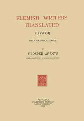 Arents / Bom |  Flemish Writers Translated (1830–1931) | eBook | Sack Fachmedien
