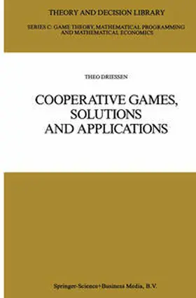Driessen |  Cooperative Games, Solutions and Applications | eBook | Sack Fachmedien