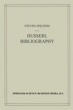 Spileers |  Edmund Husserl Bibliography | eBook | Sack Fachmedien