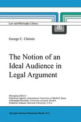 Christie |  The Notion of an Ideal Audience in Legal Argument | eBook | Sack Fachmedien