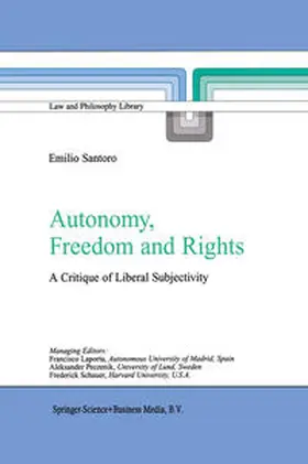 Santoro | Autonomy, Freedom and Rights | E-Book | sack.de