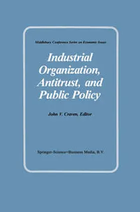 Craven |  Industrial Organization, Antitrust, and Public Policy | eBook | Sack Fachmedien