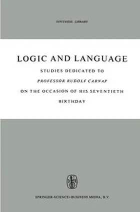 Kazemier / Vuysje | Logic and Language | E-Book | sack.de
