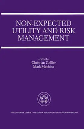 Gollier / Machina | Non-Expected Utility and Risk Management | E-Book | sack.de