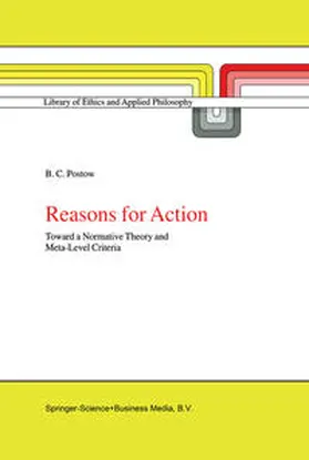 Postow |  Reasons for Action | eBook | Sack Fachmedien