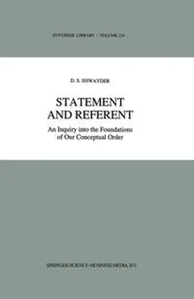 Shwayder | Statement and Referent | E-Book | sack.de
