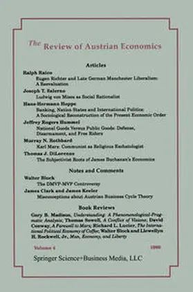 Rothbard | The Review of Austrian Economics | E-Book | sack.de