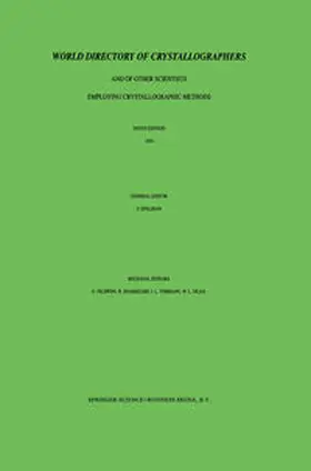 Epelboin |  World Directory of Crystallographers | eBook | Sack Fachmedien