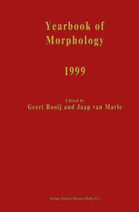 Booij / van Marle | Yearbook of Morphology 1999 | E-Book | sack.de