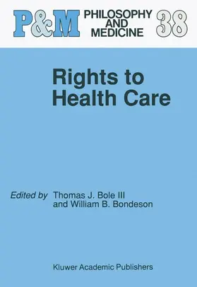 Bondeson / Bole III |  Rights to Health Care | Buch |  Sack Fachmedien