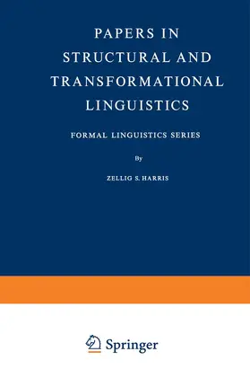 Harris |  Papers in Structural and Transformational Linguistics | Buch |  Sack Fachmedien