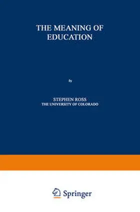 Ross |  The Meaning of Education | eBook | Sack Fachmedien