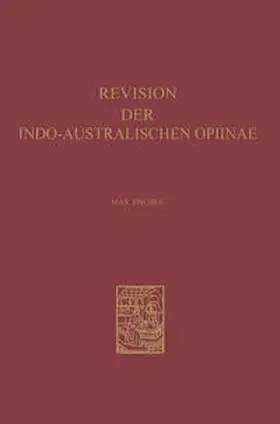 Fischer |  Revision der Indo-Australischen Opiinae | eBook | Sack Fachmedien