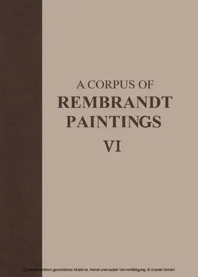 van de Wetering |  A Corpus of Rembrandt Paintings VI | eBook | Sack Fachmedien