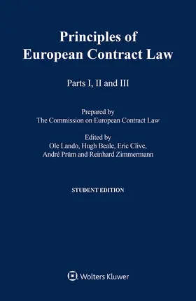 Lando / Beale / Prüm |  The Principles of European Contract Law, Parts I - III Student Edition | Buch |  Sack Fachmedien