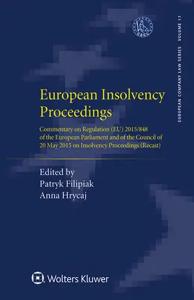 Filipiak / Hrycaj |  European Insolvency Proceedings | Buch |  Sack Fachmedien