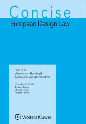 von Bomhard / von Mühlendahl |  Concise European Design Law | Buch |  Sack Fachmedien