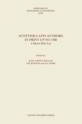 Green / Burton / Ford |  Scottish Latin Authors in Print up to 1700 | eBook | Sack Fachmedien