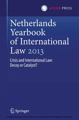 Bulterman / van Genugten |  Netherlands Yearbook of International Law 2013 | eBook | Sack Fachmedien