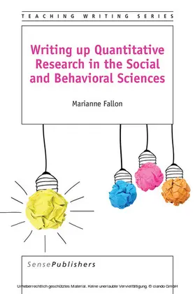 Fallon |  Writing up Quantitative Research in the Social and Behavioral Sciences | eBook | Sack Fachmedien