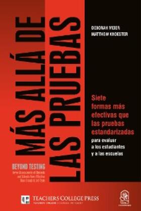 Meier / Knoester |  Más allá de las pruebas/Beyond testing | eBook | Sack Fachmedien