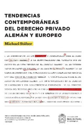 Stöber |  Tendencias contemporáneas del derecho privado alemán y europeo | eBook | Sack Fachmedien