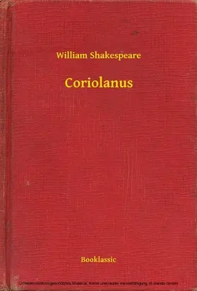William |  Coriolanus | eBook | Sack Fachmedien