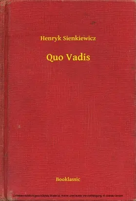 Sienkiewicz |  Quo Vadis | eBook | Sack Fachmedien