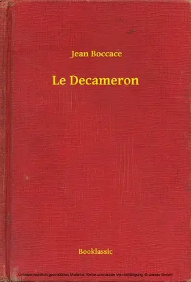 Boccace |  Le Decameron | eBook | Sack Fachmedien
