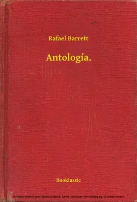 Barrett |  Antología. | eBook | Sack Fachmedien