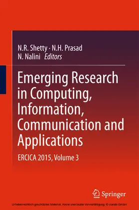 Shetty / Prasad / Nalini |  Emerging Research in Computing, Information, Communication and Applications | eBook | Sack Fachmedien