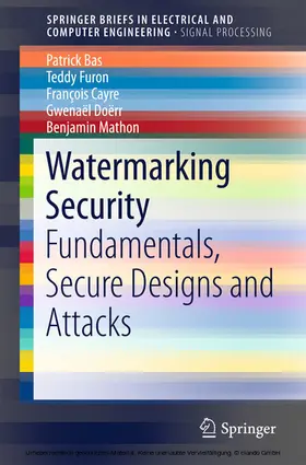 Bas / Furon / Cayre | Watermarking Security | E-Book | sack.de