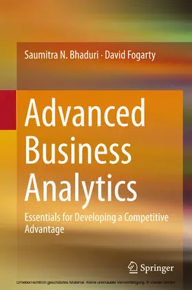 Bhaduri / Fogarty | Advanced Business Analytics | E-Book | sack.de