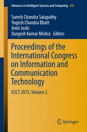 Satapathy / Bhatt / Joshi | Proceedings of the International Congress on Information and Communication Technology | E-Book | sack.de