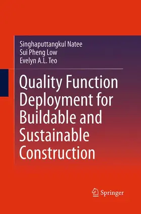 Natee / Teo / Low |  Quality Function Deployment for Buildable and Sustainable Construction | Buch |  Sack Fachmedien