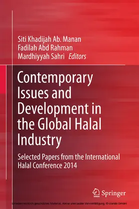 Ab. Manan / Abd Rahman / Sahri |  Contemporary Issues and Development in the Global Halal Industry | eBook | Sack Fachmedien