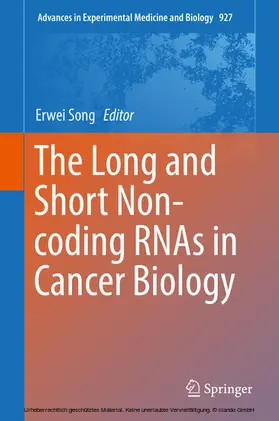 Song | The Long and Short Non-coding RNAs in Cancer Biology | E-Book | sack.de