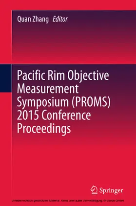 Zhang | Pacific Rim Objective Measurement Symposium (PROMS) 2015 Conference Proceedings | E-Book | sack.de