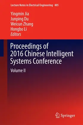 Jia / Li / Du |  Proceedings of 2016 Chinese Intelligent Systems Conference | Buch |  Sack Fachmedien