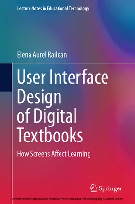 Railean | User Interface Design of Digital Textbooks | E-Book | sack.de