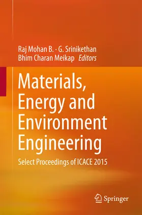 Mohan B. / Srinikethan / Meikap |  Materials, Energy and Environment Engineering | eBook | Sack Fachmedien