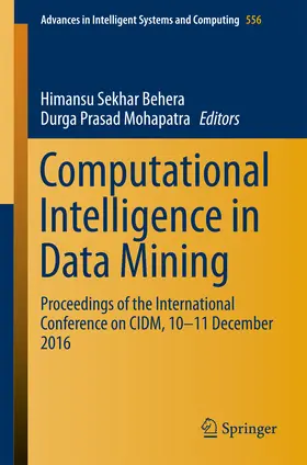 Behera / Mohapatra |  Computational Intelligence in Data Mining | eBook | Sack Fachmedien