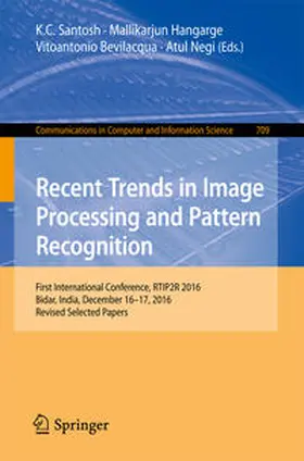 Santosh / Hangarge / Bevilacqua |  Recent Trends in Image Processing and Pattern Recognition | eBook | Sack Fachmedien